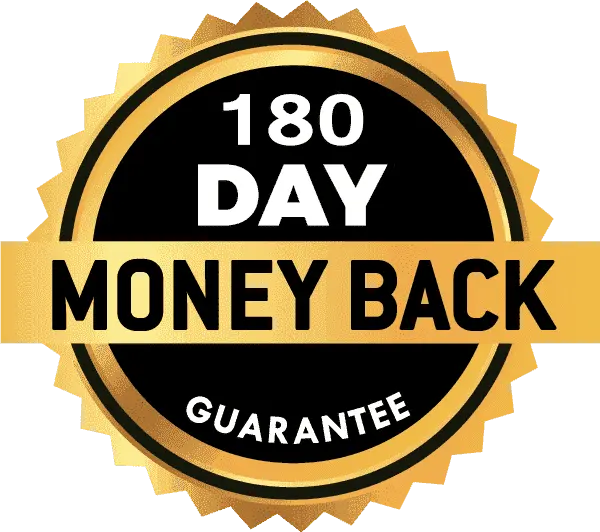 Citrus Burn 180 day money back guarantee badge